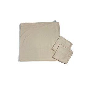American Textile Company King Size Sheets Set 3 Pc Pillowcases Tan Microfiber